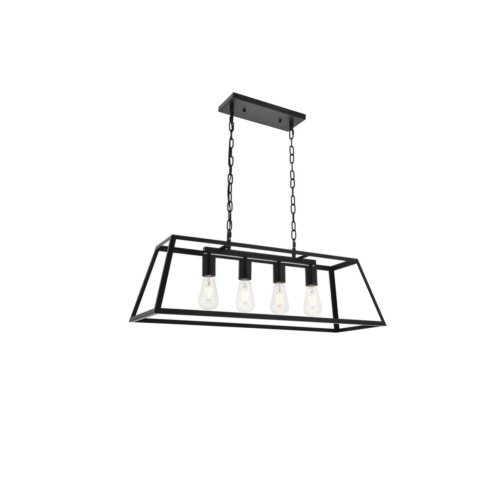 Resolute 4 light black Pendant