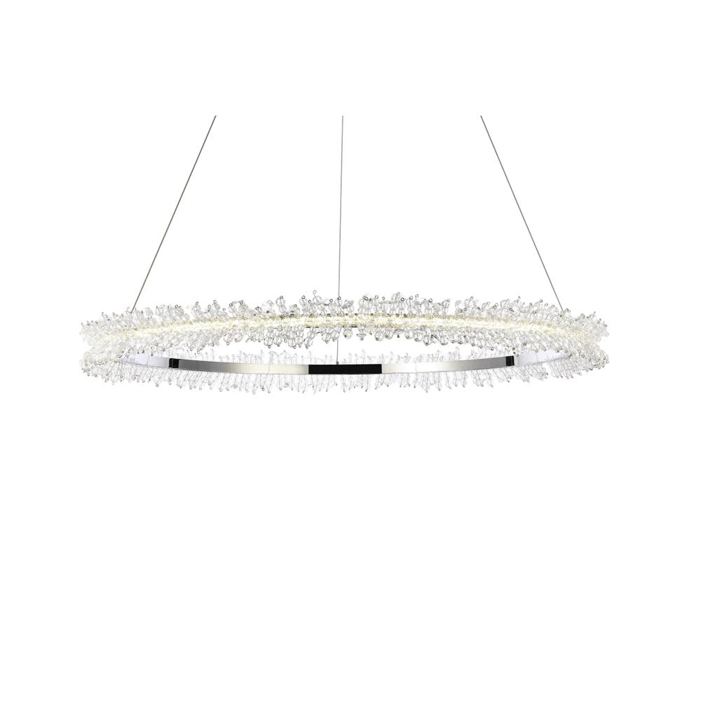 Laurel LED 34 inch Chrome pendant