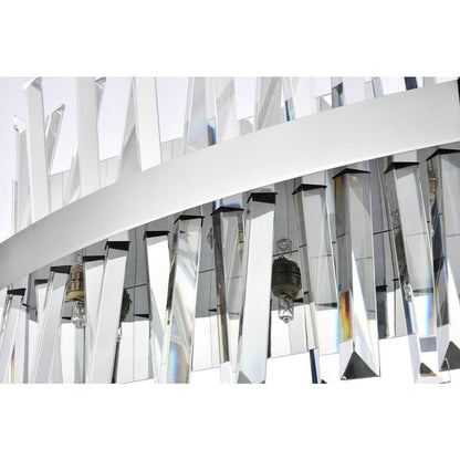 Serephina 24 inch crystal bath sconce in chrome