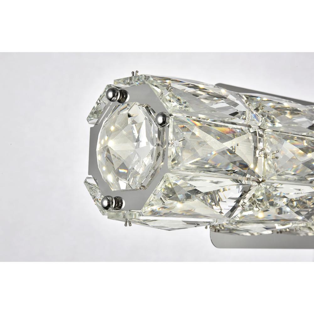 Valetta Integrated Led Chip Light Chrome Wall Sconce Clear Royal Cut Crystal
