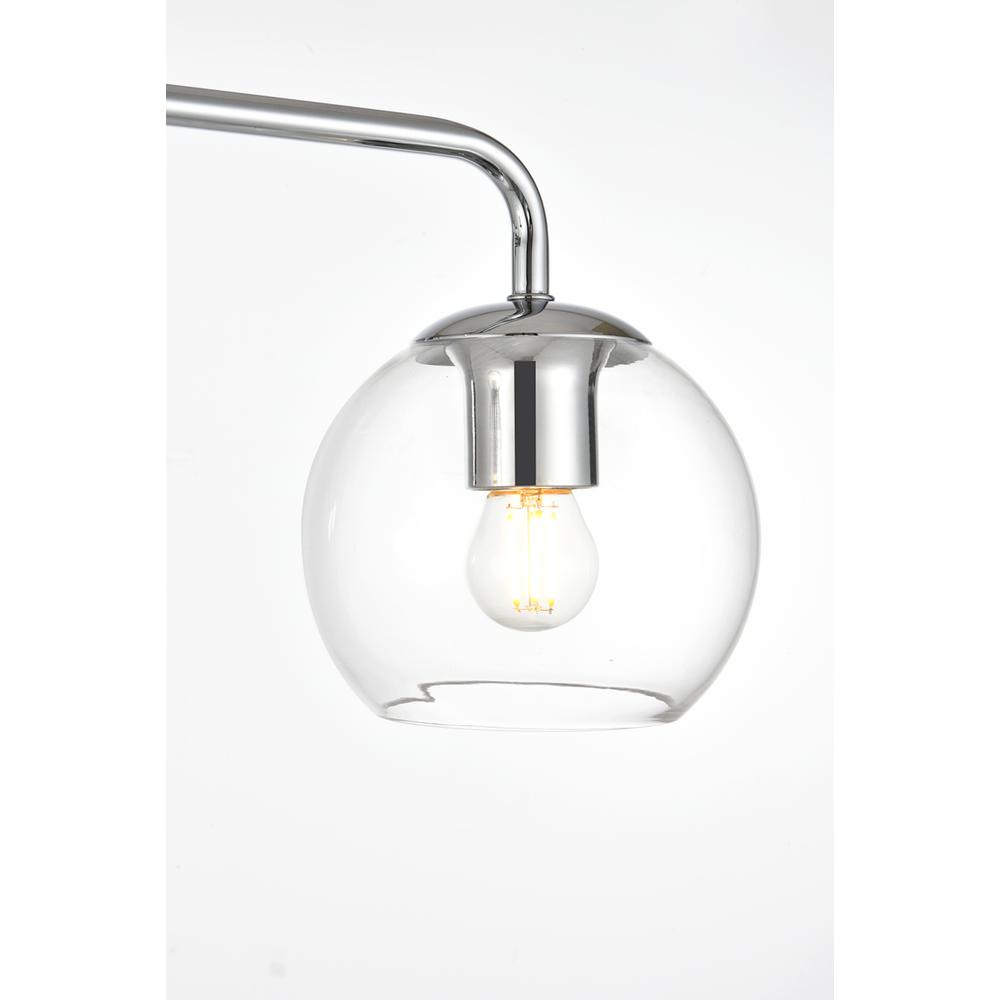 Genesis 4 light Chrome and Clear Bath Sconce