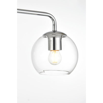 Genesis 4 light Chrome and Clear Bath Sconce