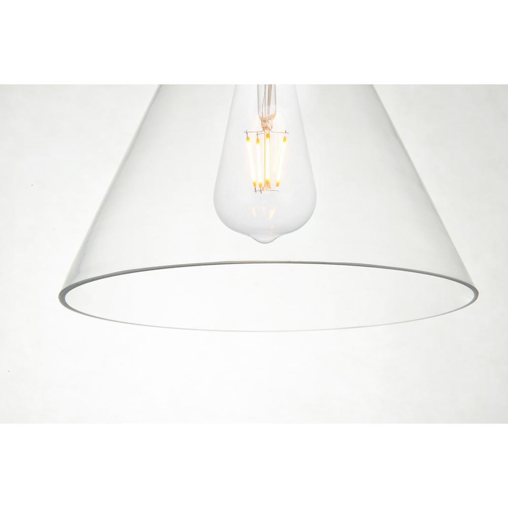 Destry 1 Light Chrome Pendant With Clear Glass