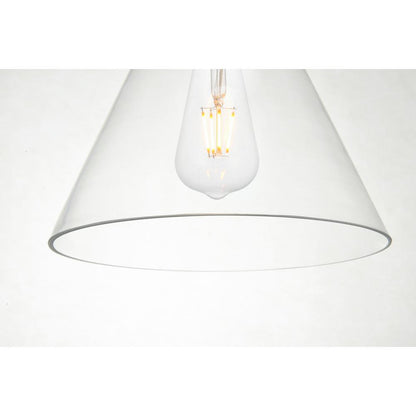 Destry 1 Light Chrome Pendant With Clear Glass