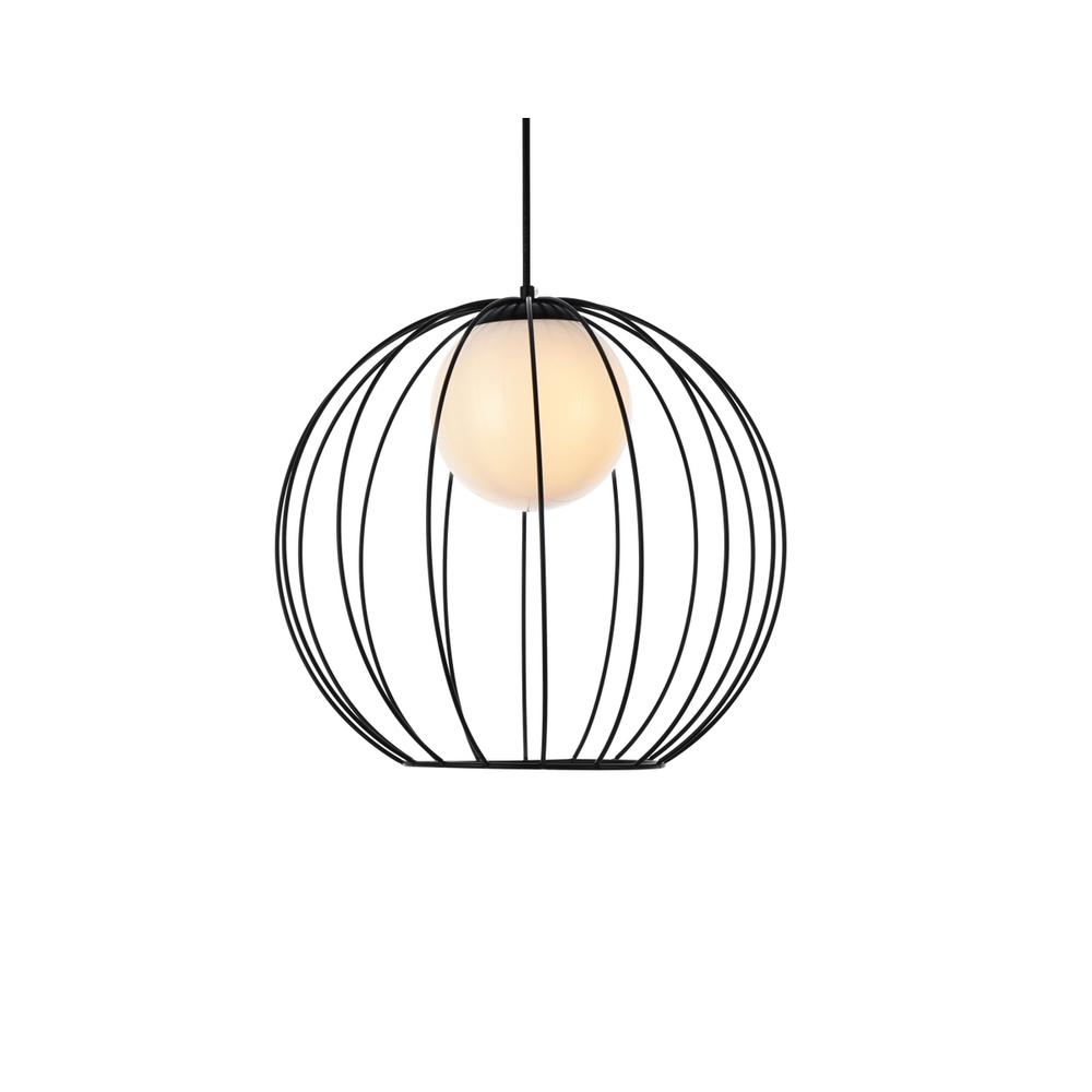 Wetzel 1 light black pendant