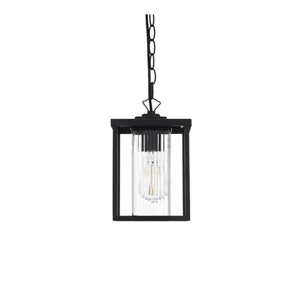 Dover 7 inch Outdoor Pendant in Black