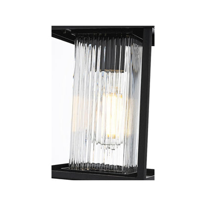 Dover 7 inch Outdoor Pendant in Black