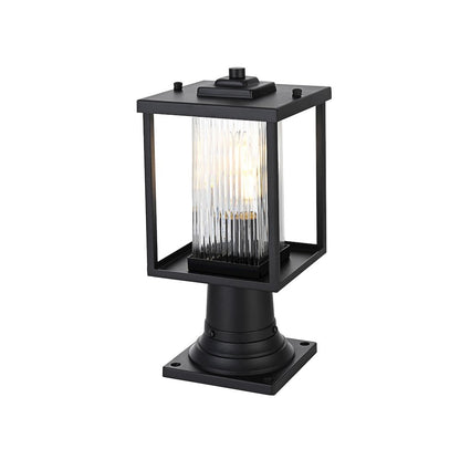 Dover 7 inch Outdoor Pendant in Black