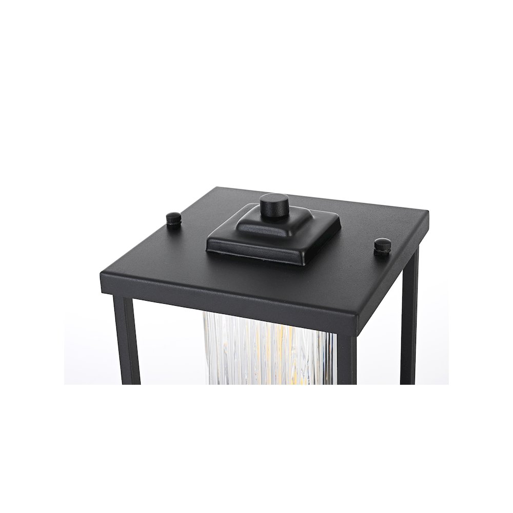 Dover 7 inch Outdoor Pendant in Black