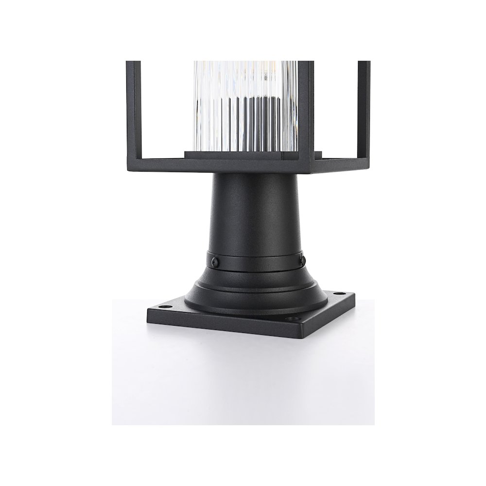 Dover 7 inch Outdoor Pendant in Black