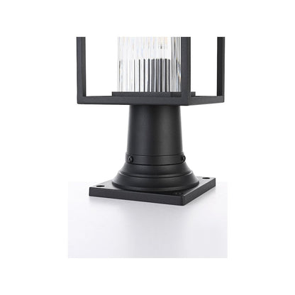 Dover 7 inch Outdoor Pendant in Black