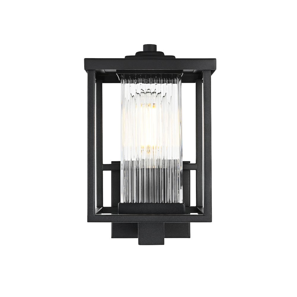 Dover 7 inch Outdoor Pendant in Black