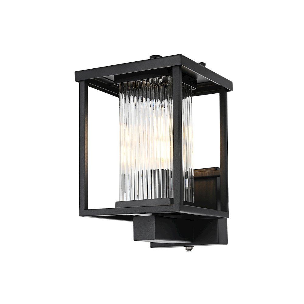 Dover 7 inch Outdoor Pendant in Black