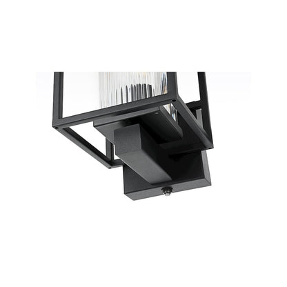 Dover 7 inch Outdoor Pendant in Black
