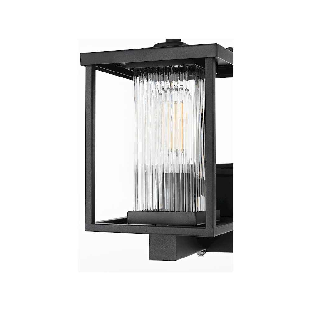 Dover 7 inch Outdoor Pendant in Black