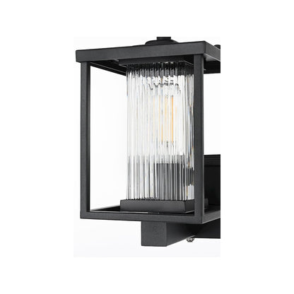 Dover 7 inch Outdoor Pendant in Black