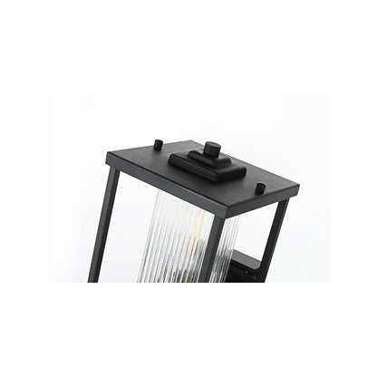 Dover 7 inch Outdoor Pendant in Black