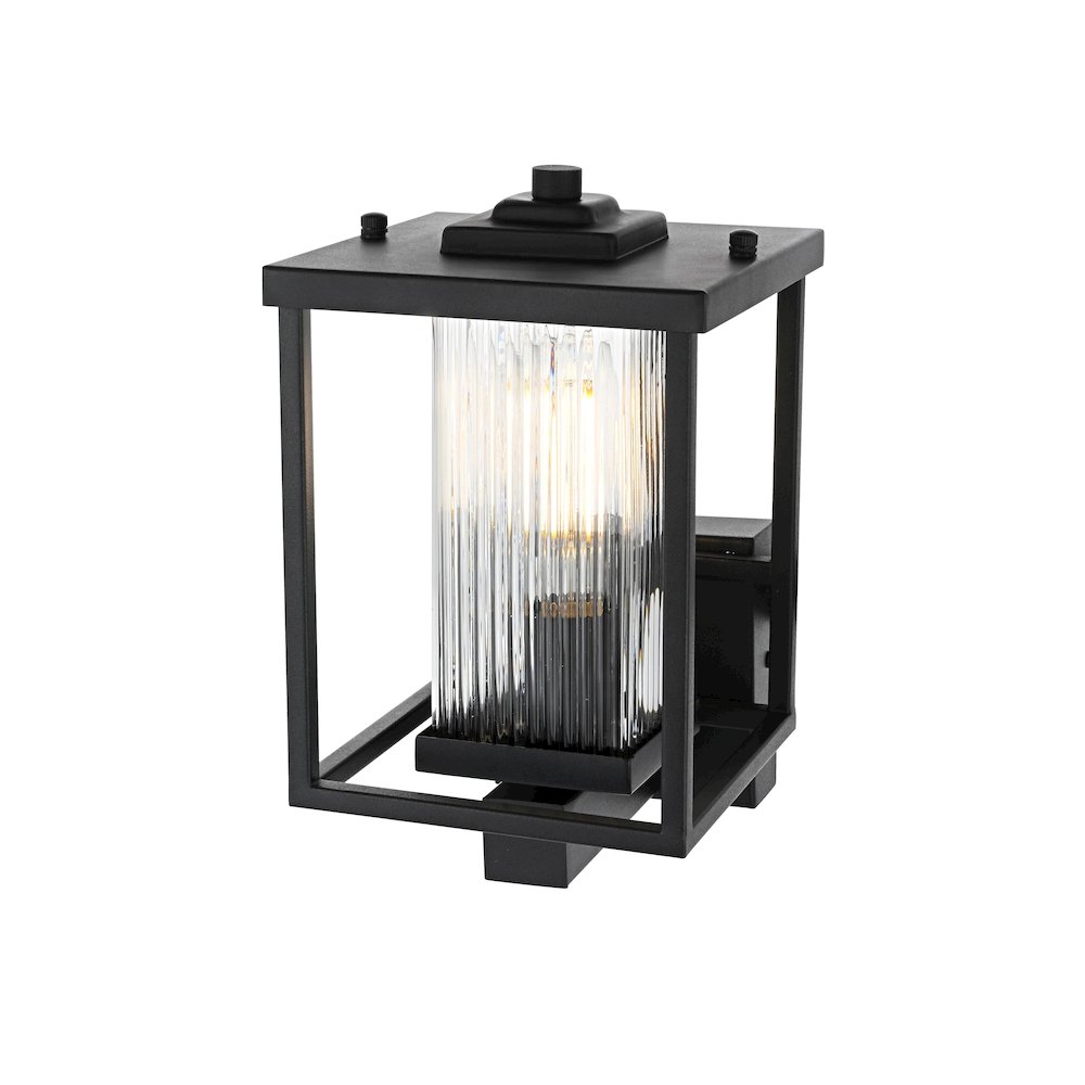 Dover 7 inch Outdoor Pendant in Black