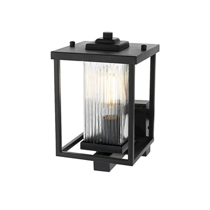Dover 7 inch Outdoor Pendant in Black
