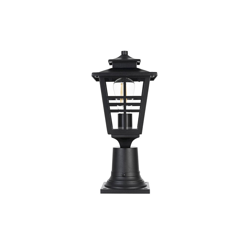 Macon 7 inch Outdoor Pendant in Black