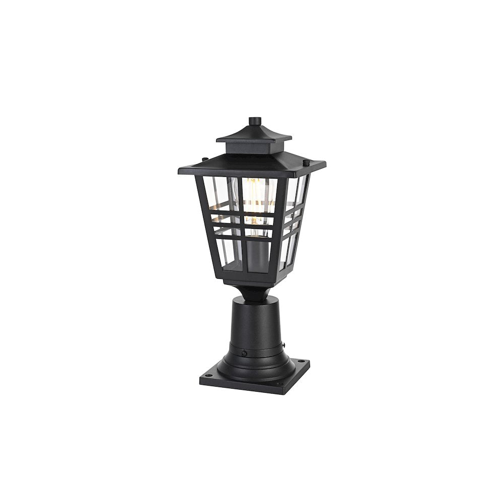 Macon 7 inch Outdoor Pendant in Black