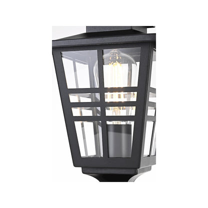 Macon 7 inch Outdoor Pendant in Black