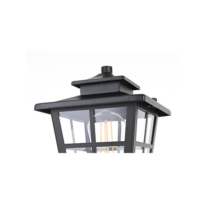 Macon 7 inch Outdoor Pendant in Black