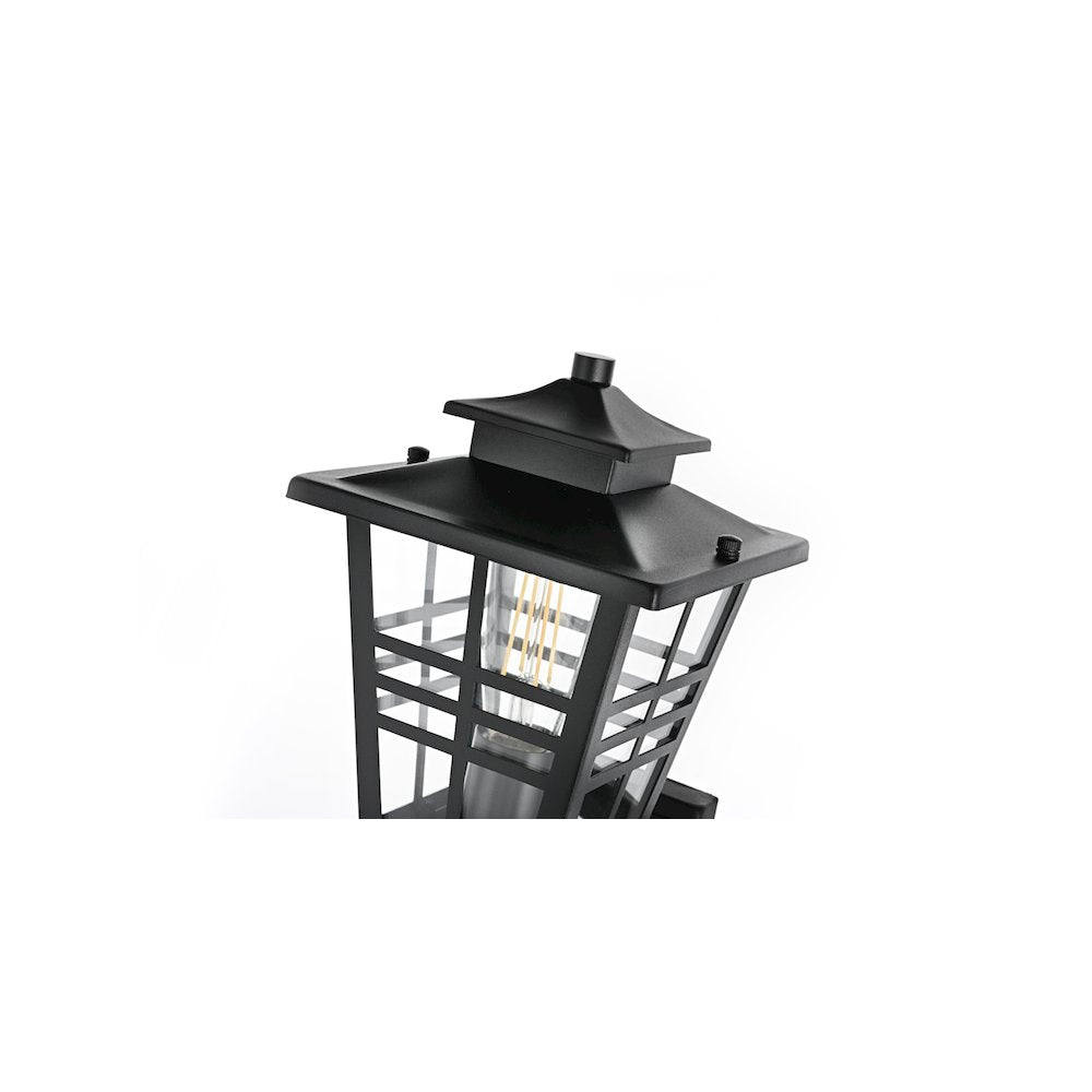 Macon 7 inch Outdoor Pendant in Black