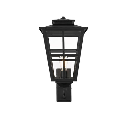 Macon 12 Inch Outdoor Wall Sconce In Black