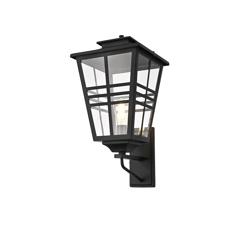 Macon 12 Inch Outdoor Wall Sconce In Black