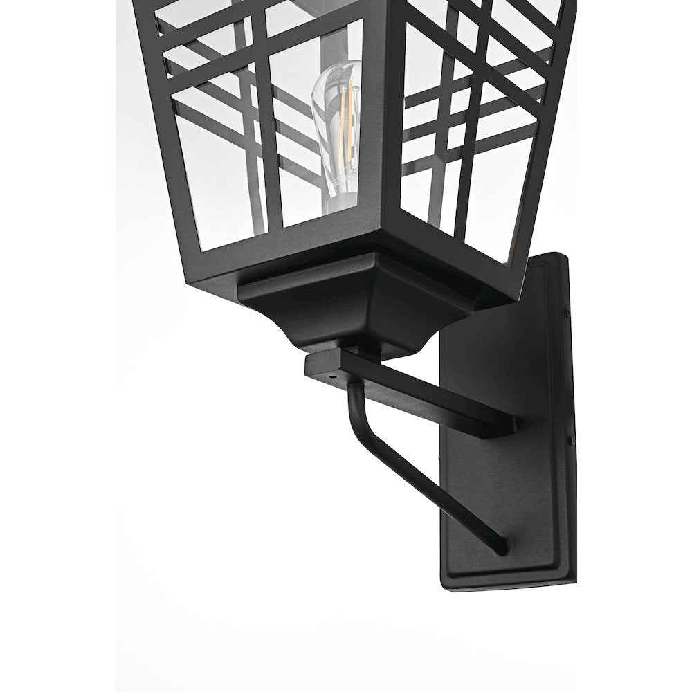 Macon 12 Inch Outdoor Wall Sconce In Black