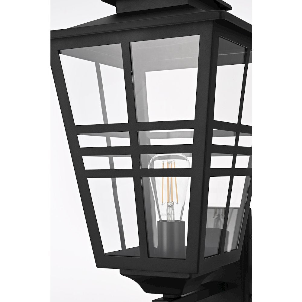 Macon 12 Inch Outdoor Wall Sconce In Black