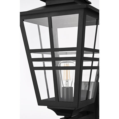 Macon 12 Inch Outdoor Wall Sconce In Black