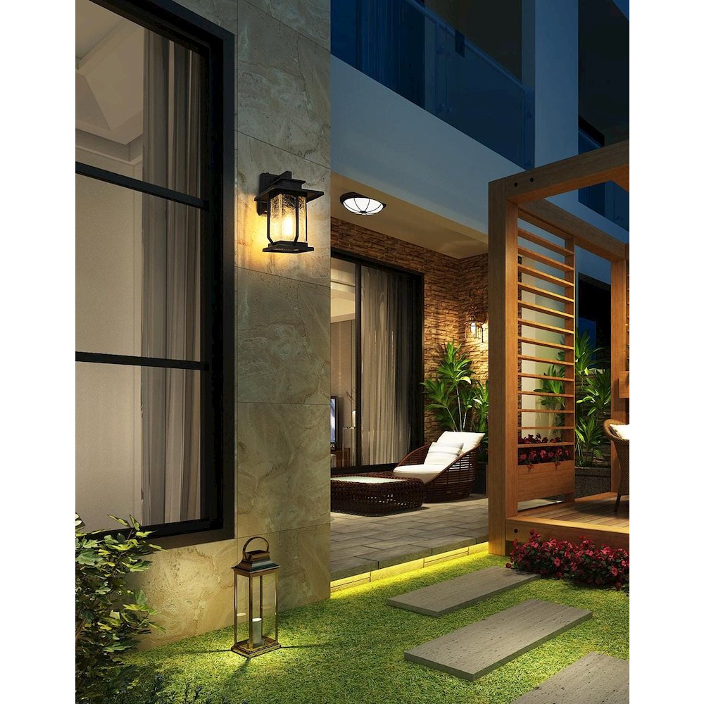 Salem 7 inch Outdoor Pendant in Black