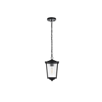 York 7 inch Outdoor Pendant in Black