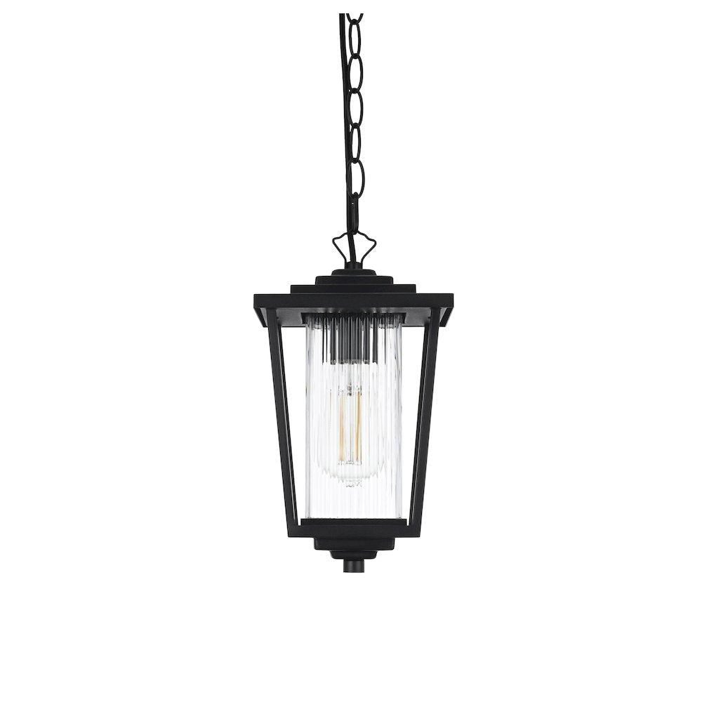 York 7 inch Outdoor Pendant in Black