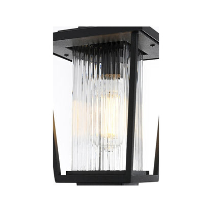 York 7 inch Outdoor Pendant in Black