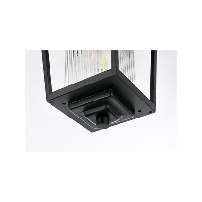 York 7 inch Outdoor Pendant in Black