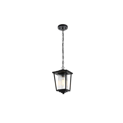 York 7 inch Outdoor Pendant in Black