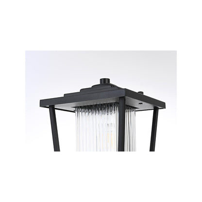 York 7 inch Outdoor Pendant in Black