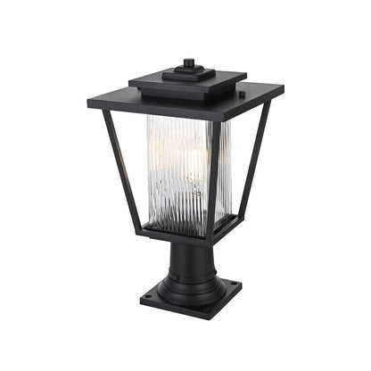 York 7 inch Outdoor Pendant in Black