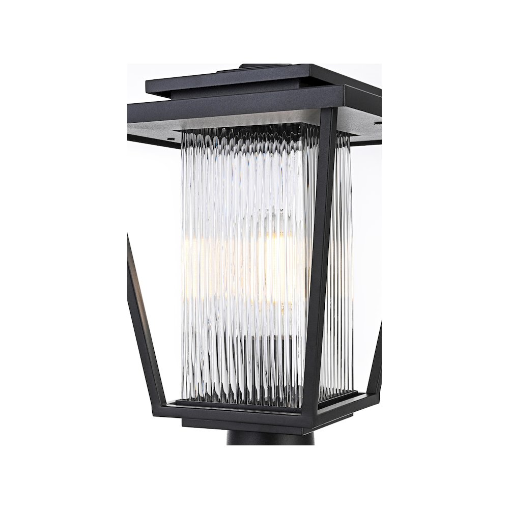 York 7 inch Outdoor Pendant in Black