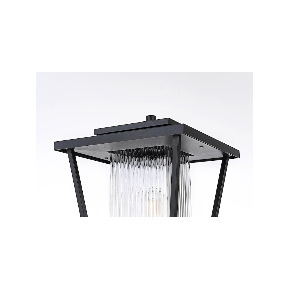 York 7 inch Outdoor Pendant in Black