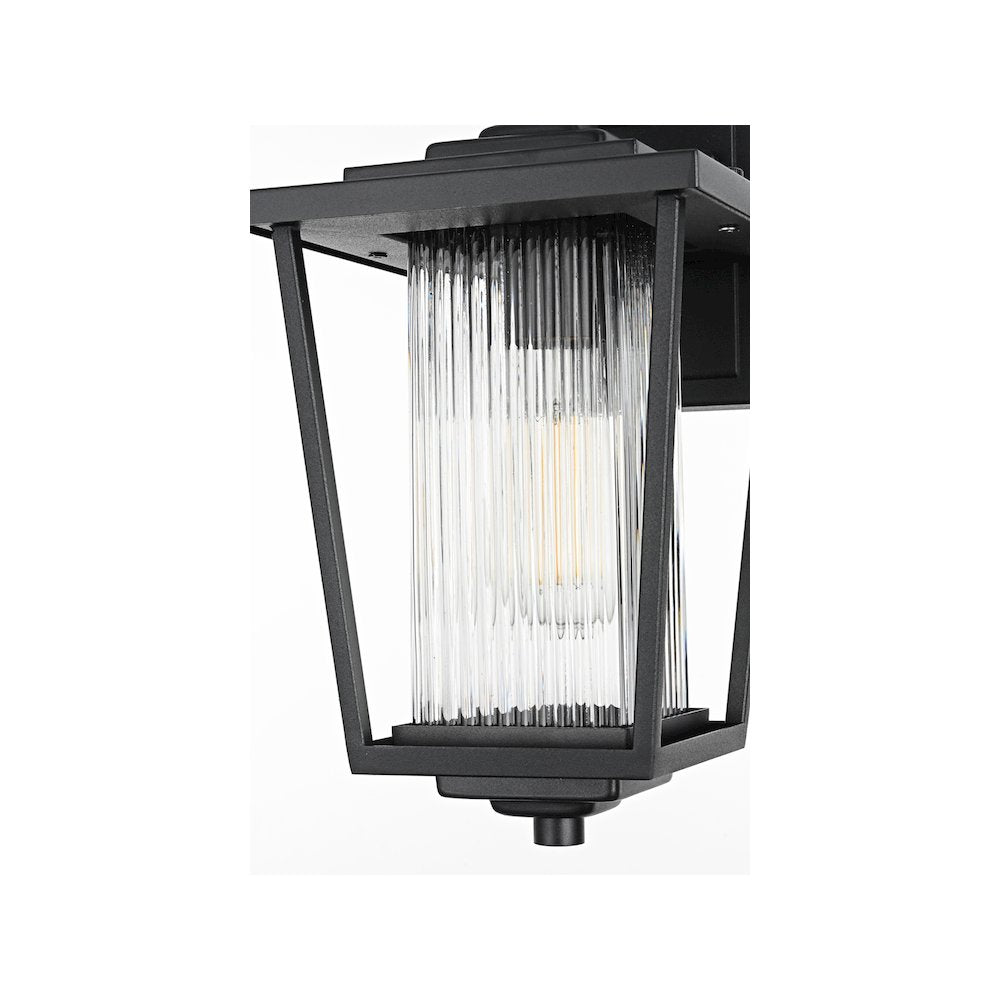 York 7 inch Outdoor Pendant in Black