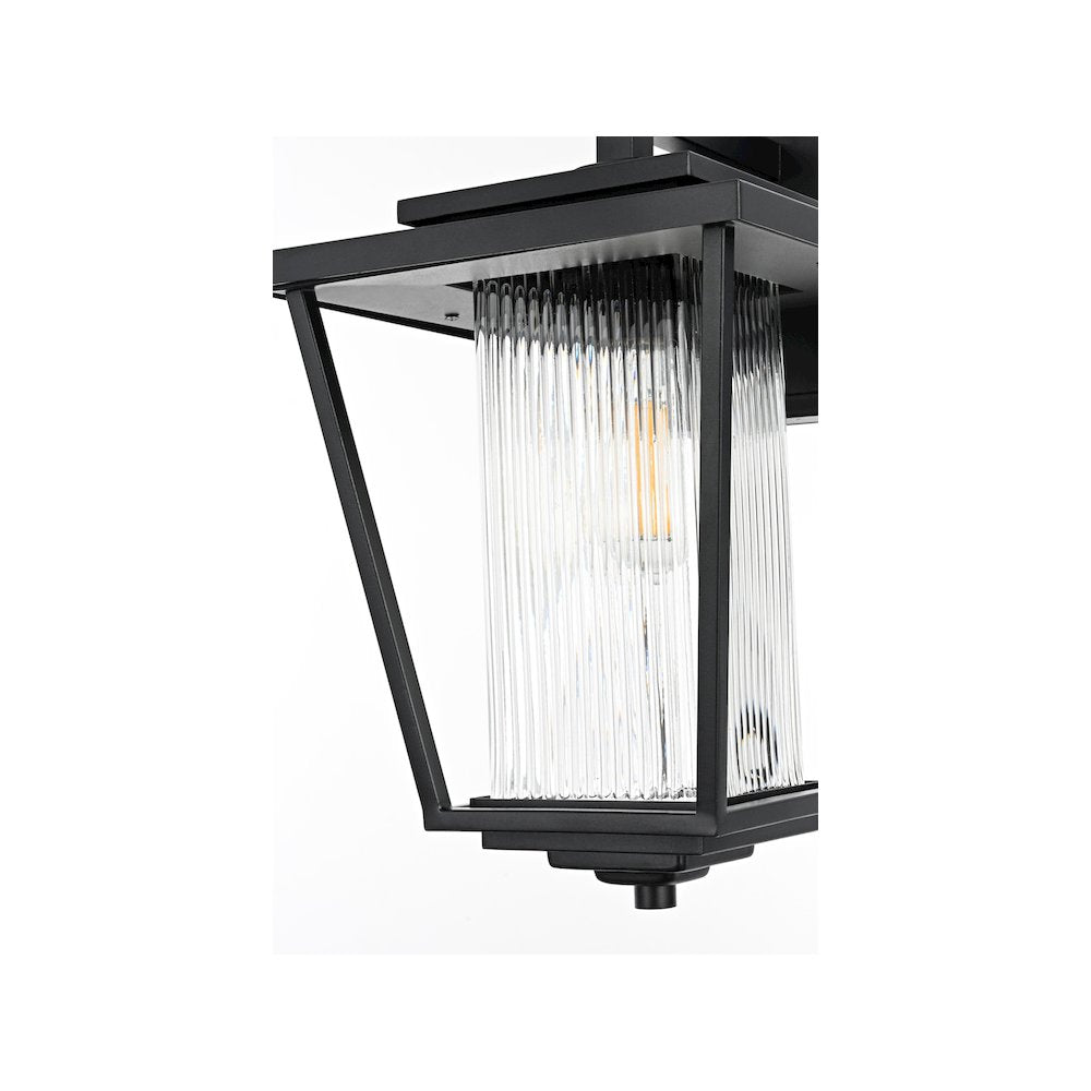 York 7 inch Outdoor Pendant in Black