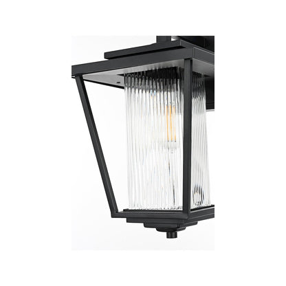 York 7 inch Outdoor Pendant in Black