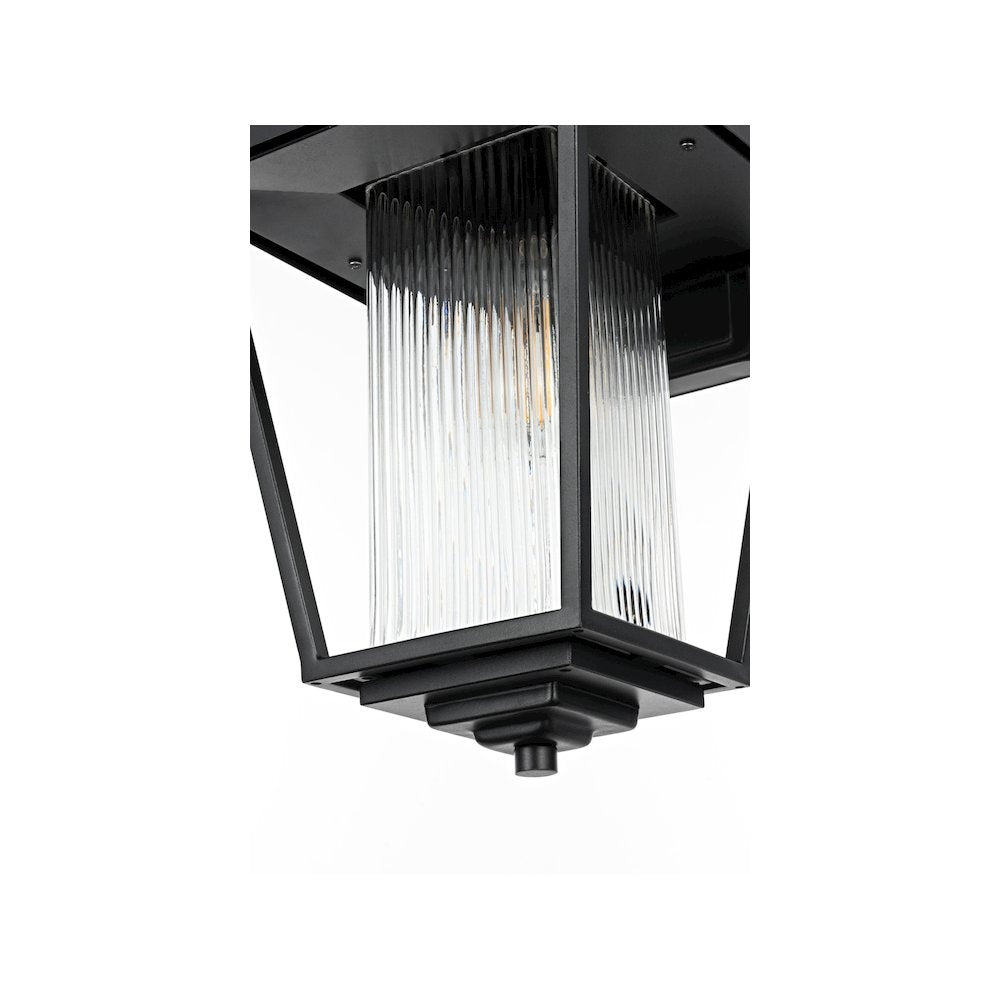 York 7 inch Outdoor Pendant in Black