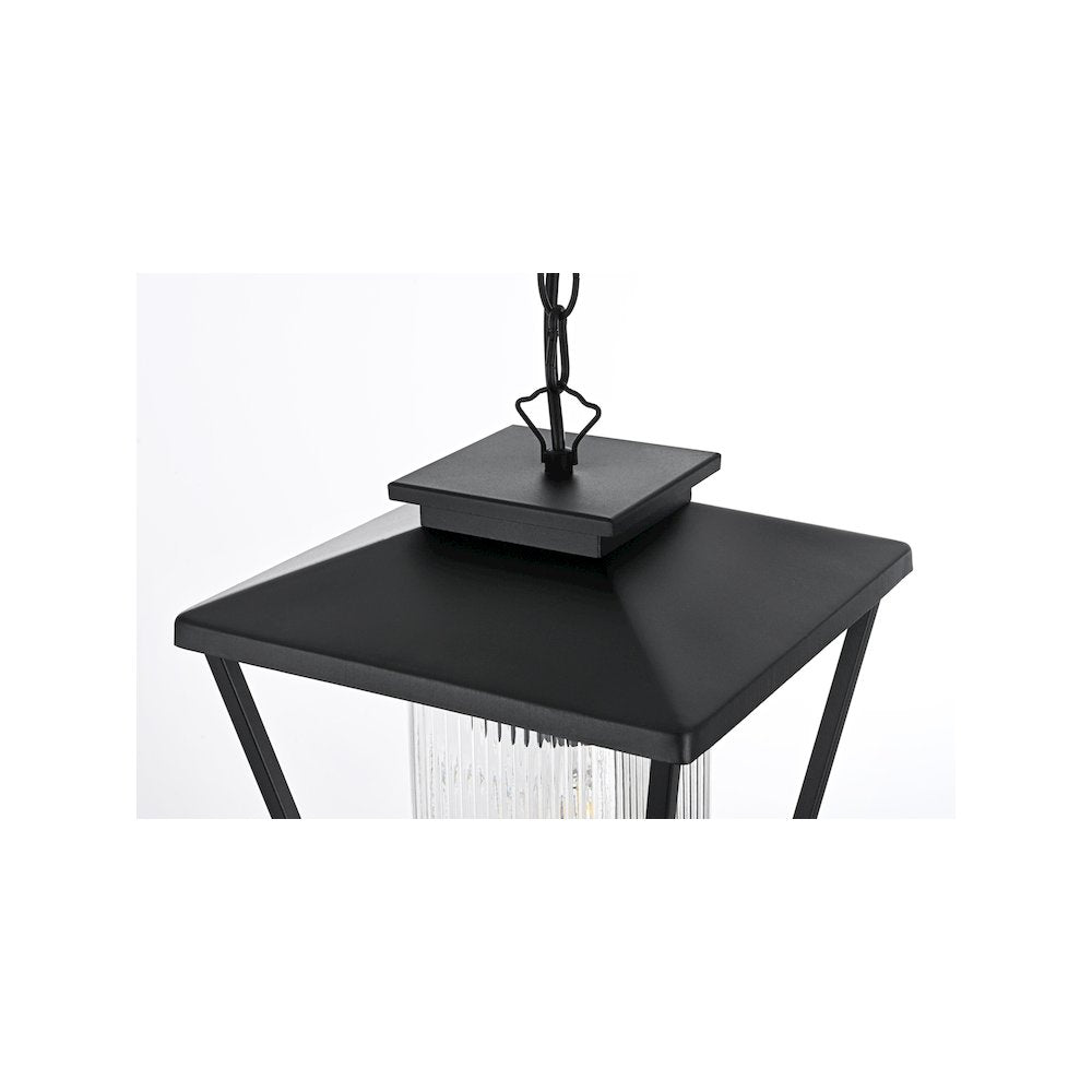 Gaul 7 inch Outdoor Pendant in Black
