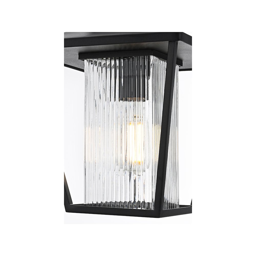 Gaul 7 inch Outdoor Pendant in Black