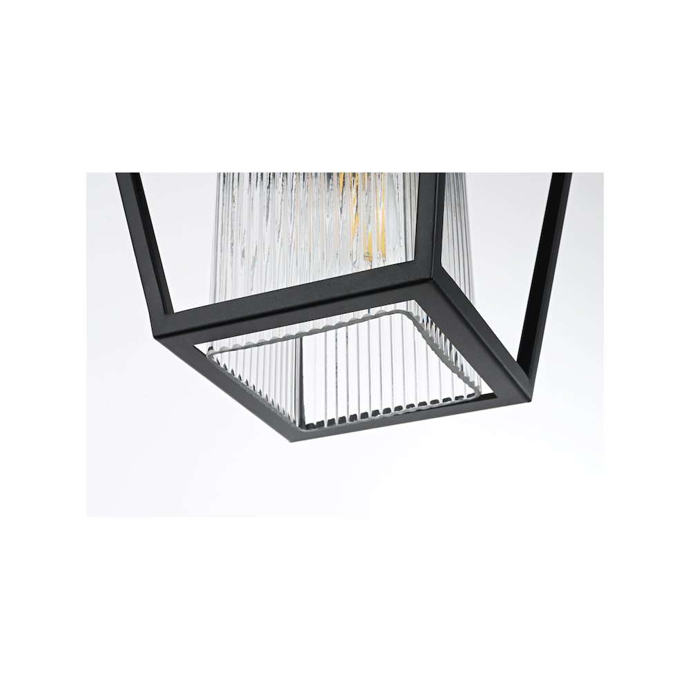 Gaul 7 inch Outdoor Pendant in Black